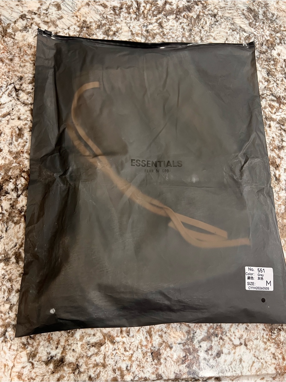 Essentials Men Shorts — Black with Tan Drawstring